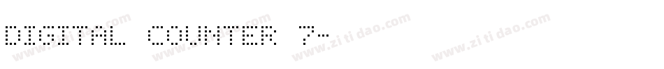 Digital Counter 7字体转换